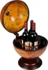 vidaXL Minibar Globe Rack à bouteilles en bois d'eucalyptus Voir les images du produit 1