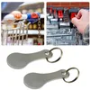 2 Stück Einkaufswagen-Schlüssel, abnehmbarer, rostfreier Produktbild-Vorschau 4