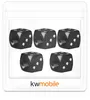 kwmobile 5x Auto Ventilkappen Abdeckung - Autoventil Produktbild-Vorschau 6