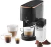A Sencor coffee maker with accessories and coffee cups. Produktbild-Vorschau