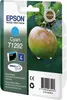 The image shows the packaging of an Epson T1292 cyan ink cartridge, with a close-up of an apple on a branch as a background graphic. Produktbild-Vorschau