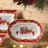 Toy's Fantasy, plato ovalado grande, diseño navideño o Vista previa de la imagen del producto 7