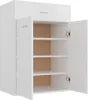 vidaXL Scarpiera bianca 60×35×84 cm Materiale a base di Anteprima dell’immagine prodotto 3