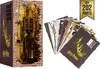 A 3D model of Diagon Alley from Harry Potter, with a fan of loose parts next to it. Produktbild-Vorschau