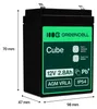 Green Cell AGM42, 2800 mAh, Sealed Lead Acid (VRLA), 12 V, Náhľad obrázku produktu 11