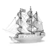 Métal Earth Pirate Ship Black Pearl Zilver Editie Voir les images du produit 1