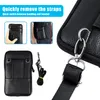 2X Multifunktions Umhängetasche aus Leder Männer Handtasche Produktbild-Vorschau 4
