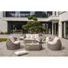 Gartenmöbel Set, 5-Sitzer, Geflechtoptik Grau, Abnehmbare Produktbild-Vorschau 2