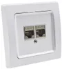 Prise réseau Delphi 2x CAT6a, blanc Voir les images du produit 1