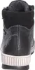 The back view of a black high-top sneaker. Voir les images du produit