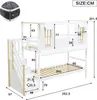 Flieks Etagenbett 90x200cm mit Rausfallschutz, Kinderbett Produktbild-Vorschau 7