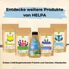 A collection of HELPA brand products, including pouches of food items and a bottle of cashew paste, displayed against a light blue and white background with promotional text. Podgląd zdjęcia produktu