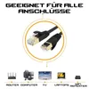 LAN Kabel Cat 7 Flach 15m Schwarz – geschirmtes Produktbild-Vorschau 3