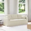 vidaXL Pohovka Krémová 198 x 78 x 80 cm Čalúnená Náhľad obrázku produktu 2