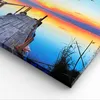 Bild auf Leinwand - Leinwandbild - Brücke See - 40x40cm - Produktbild-Vorschau 5