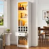 Mobiletto per vino 55 x 40 x 200 cm con LED RGB, 8 Anteprima dell’immagine prodotto 3