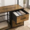 Relaxdays Garderobekast met schoenenrek, haken, 2 lades en Productafbeelding-voorbeeld 6