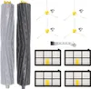 A set of replacement parts for a robotic vacuum cleaner, including brushes, filters, and a cleaning tool. Produktbild-Vorschau