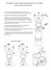 Instruction manual for assembling a light fixture, showing diagrams and steps. Podgląd zdjęcia produktu