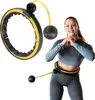 Magnetischer Hula Hoop mit Gewicht, TPE, Schwarz/Gelb, mit Produktbild-Vorschau 2
