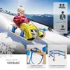 tectake® Slitta in legno Vivian pieghevole, con schienale Anteprima dell’immagine prodotto 3