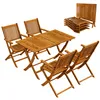 CASARIA® Gartenmöbel Set Wetterfest Klappbar Akazie 5-tlg. Produktbild-Vorschau 1
