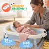 moovkee Babybadewanne Faltbar 80 cm Blau mit Thermometer Produktbild-Vorschau 3