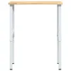 vidaXL Pracovný stôl 80x60x(71,5-98) cm dubový masív Náhľad obrázku produktu 4