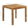 A square wooden dining table with dimensions indicated by text overlays. Anteprima dell’immagine prodotto