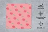 MuchoWow® Mauspad Mousepad Kirschen - Aquarell - Rosa 20x20 Produktbild-Vorschau 2