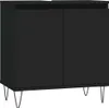 vidaXL Koupelnová skříňka černá 58x33x60 cm Dřevěný Náhled obrázku produktu 1