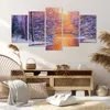 Bild auf Leinwand - Leinwandbild - 5 Teile - Brücke Schnee Produktbild-Vorschau 7