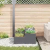 vidaXL Vaso da giardino antracite 80 x 80 x 48 cm acciaio Anteprima dell’immagine prodotto 4