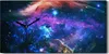 Wohnzimmer-Bild Leinwand Uhr 60x30 Gemälde Weltraum Galaxie Produktbild-Vorschau 1
