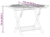 vidaXL Skládací zahradní stůl 110x110x75 cm z masivního Náhled obrázku produktu 8