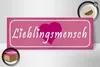 Holzschild Spruch 27x10cm Lieblingsmensch Herz Produktbild-Vorschau 3