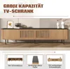 Televízna skrinka Merax s jedinečnými mriežkovými Náhľad obrázku produktu 8