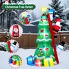 245cm Arbre de Noël gonflable avec Père Noël, Pingouin & Voir les images du produit 2