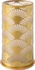 Duni Kerzenhalter Peacock Pfau gold 14 cm x 7,5 cm LED Deko Produktbild-Vorschau 1