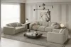 Ecksofa Designersofa CELES in Stoff Opera Velvet Creme Produktbild-Vorschau 6