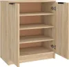 vidaXL Szafka na buty dąb sonoma 59x35x70 cm Materiał Podgląd zdjęcia produktu 5