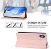 Lederhülle für iPhone X / iPhone XS Hülle Flip Brieftasche Produktbild-Vorschau 3