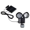 LED Solar Wandleuchte, Bewegungsmelder, schwenkbar, schwarz Produktbild-Vorschau 1