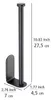 Küchenrollenhalter Nio Schwarz Produktbild-Vorschau 4