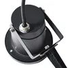 Close-up view of the mounting bracket and cable entry of a black outdoor spotlight. Anteprima dell’immagine prodotto