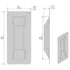 Griffmulde aus Edelstahl VA2 (1.4307), 90 x 200 mm für Produktbild-Vorschau 2