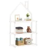 Kinderzimmer Regal LENISE in Hausform weiß - Kinderregal, Produktbild-Vorschau 2