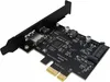Adaptér pro počítač PCI PCIe 1X na USB A + C 3.1 Gen2 10 Náhled obrázku produktu 2