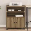 vidaXL Printerstandaard Artisan, eikenhoutlook, 60 x 48 x Productafbeelding-voorbeeld 4
