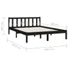 VidaXL 810061, Schwarz, 140,5 cm, 195,5 cm, 69,5 cm, 1350 x Produktbild-Vorschau 7